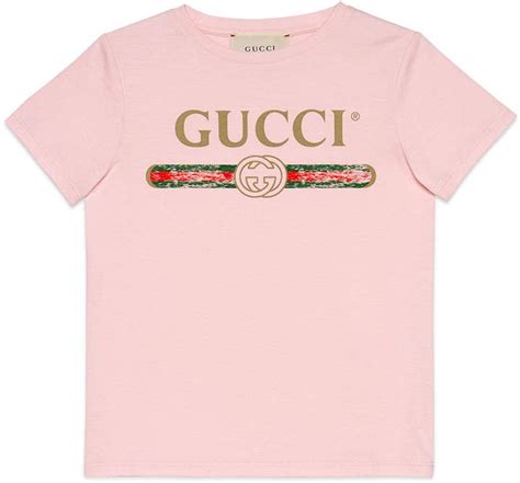 gucci vintage logo short-sleeve jersey t-shirt|authentic gucci shirt.